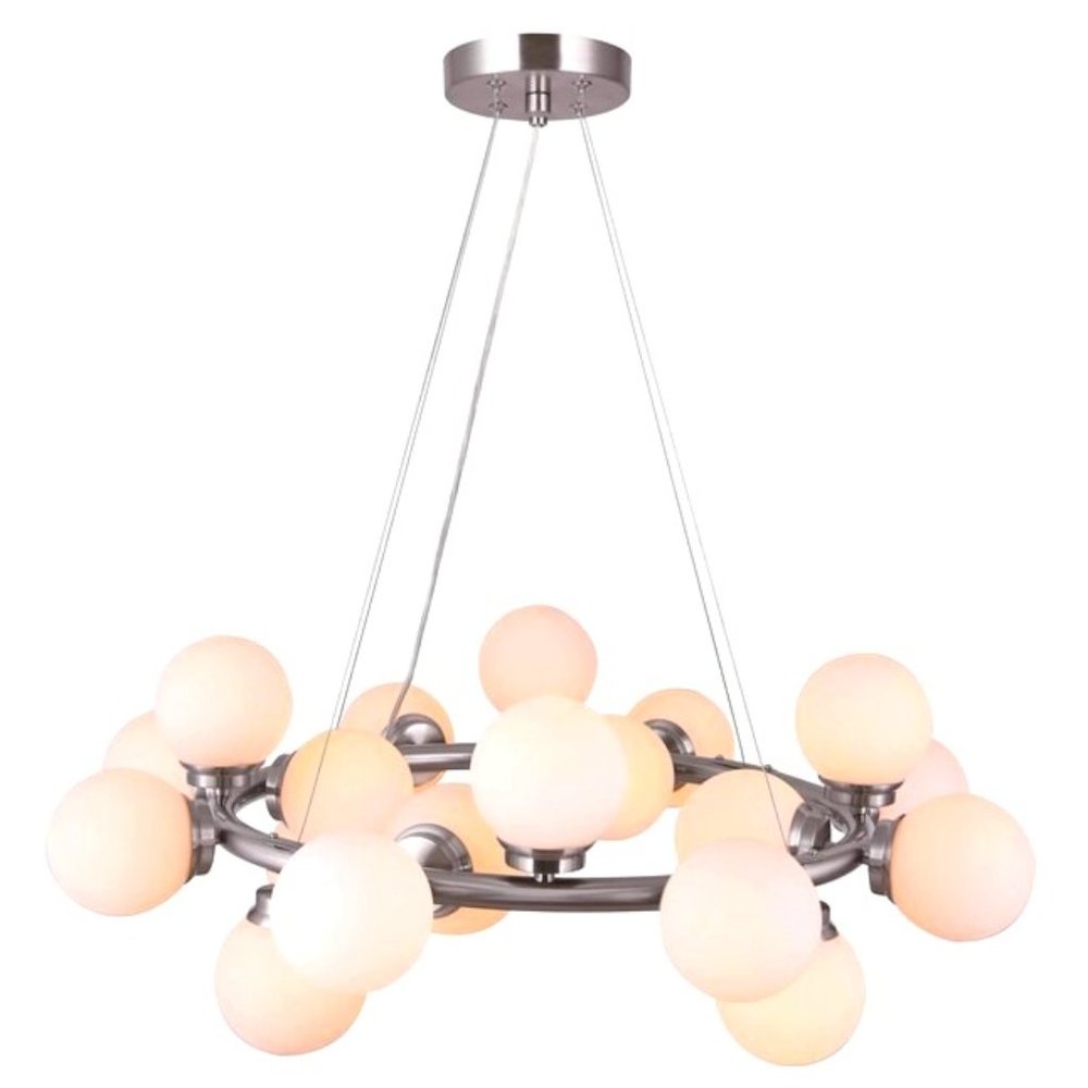 20-light Chandelier - Canarm Esha - Brushed Nickel (COPY)